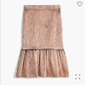 J.Crew Collection Ross-Gold Fluted skirt